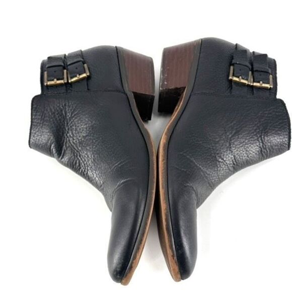 Sam Edelman Leather Buckle Ankle Booties Black Boots Size 8‎ Style Petal - Picture 3 of 11